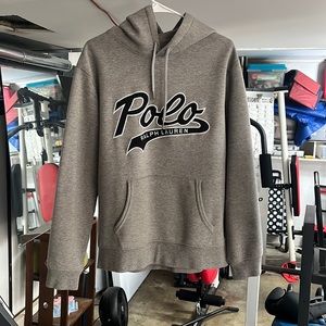 Grey Polo Ralph Lauren Pullover Hoodie